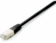 Equip Patchcord, S/FTP, Cat6, PIMF, HF, 1m, černý (605590)