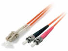 Equip Patch cord LC - ST Singlemode Duplex OS2, 1 m, žlut...