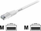 Equip Patchcord, S/FTP, Cat6a, PIMF, 1M, White (605610)