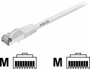 Equip Patchcord, S/FTP, Cat6a, PIMF, 1M, White (605610)