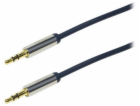 Kabel LogiLink Jack 3,5 mm – Jack 3,5 mm 0,5 m modrý (CA1...