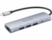 Sandberg 336-20 USB-C to 4 x USB 3.0 Hub SAVER