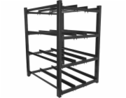 LANBERG battery frame for UPS 830x650 3 rows 4 levels 12 shelves black flat pack