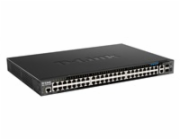 D-Link DGS 1520-52MP - Přepínač - L3 - inteligentní - 44 x 10/100/1000 (PoE+) + 4 x 2.5GBase-T (PoE+) + 2 x 10 Gigabit Ethernet + 2 x 10 Gigabit SFP+ - Lze montovat do rozvaděče - PoE+ (370 W)