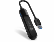 CONNECT IT USB-A hub USB 3.0, externí, ČERNÝ