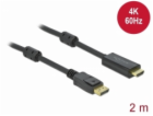 Delock Kabel z Active DisplayPort 1.2 na HDMI, 4K, 60 Hz 2 m