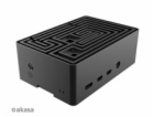 AKASA case Maze, pro Raspberry Pi 4, hliník, černá