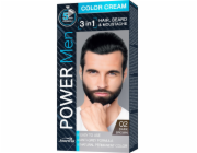 Joanna Power Men Color Krémová barva 3v1 č. 02 Tmavě hnědá