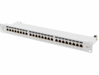 Lanberg Patch panel 1U 19 24x RJ-45 Cat.7 Šedý (PPS7-1024-S)