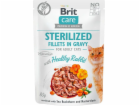 BRIT  Care Cat Pouch Sterilized - kuřecí řízky v omáčce, ...