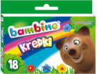 Bambino Pastelky BAMBINO, 18 barev, licence BAMBINO