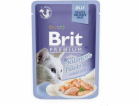 Brit KOT sasz.85g premium. SALMON FILLE gel