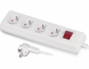 Power Strip 4 Sokets 1,5 m White (W-97492)