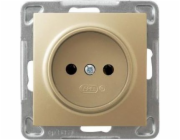 Ospel Impsiment Socket Single Gold Metallic (GP-1Y/M/28)