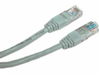 Cat.5e, RJ45 M-1m, nestíněný, CCA, šedý, ekonomický