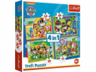 Puzzle 4v1 Holiday Paw Patrol