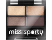 Miss Sporty Quattro Studio Quadruple oční stíny 403 Smoky Brown Eyes 5g