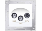 SIMON 54 MODULE WHITE RTV-2XSAT 1DB SOCKET