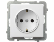 Ospel Socket Sonata single schuko bílá (GP-1RS/m/00)