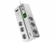 APC Essential Surge Protector 6 Output Power Strip 2m White (PM6U-FR)