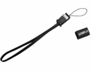 Logo kabelu USB USB-A – microUSB 0,3 m černý (33628)