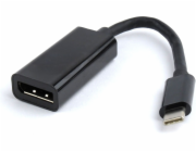 Gembird adaptér USB-C (M) pro DisplayPort (F), 0.15m kabel, černý