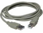 Logo kabelu USB USB-A – USB-B 1,8 m šedý (17057)