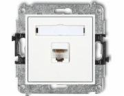 Karlik Mini Computer Socket Single 1xrj45 Kategorie 5e 8-pin bílý MGK-1