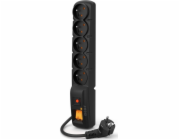 ACAR F5 Power Strip 5 hnízda 2,5 m černá (W2052)