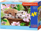 Castorland Puzzle Ježci na jaře 120 dílků (229481)