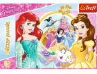 Trefl Puzzle Glitter Shiny Princessess Disney Bella a Ari...