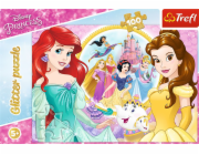 Trefl Puzzle Glitter Shiny Princessess Disney Bella a Arielka 100 14819