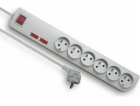 Power Strip Elgothech PSF2 Anti-Redevix 6 3 M Bílé zásuvk...