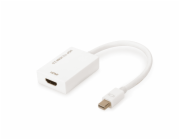 ASSMANN DisplayPort adapter cable mini DP - HDMI type A M/F 0 2m HDMI Ver. 2.0 active CE gold wh