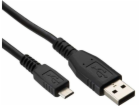 Kabel USB LAMA PLUS USB-A - microUSB 0.6 m Czarny