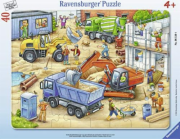 Ravensburger Puzzle pro děti 06120 - Velká stavební vozidla - hádanka s rámem