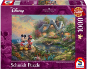 Puzzle prémiové kvality 1 000 dílků THOMAS KINKADE Mickey &amp; Minnie Mouse (Disney)