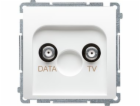 Contact-Simon Socket Simon Basic TV-Data Type F White (BM...