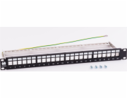 NETRACK 104-21 patch panel keystone 19 24-ports FTP with shelf