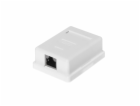 NETRACK 106-12 complete surface-mounted outlet 1 x RJ45 8...