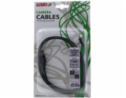 Kabel USB Logo USB-A - miniUSB 1.8 m Czarny (31180)