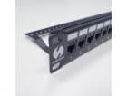 NETRACK 104-20 patch panel keystone 19 24-ports UTP with ...