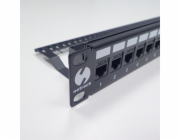 NETRACK 104-20 patch panel keystone 19 24-ports UTP with shelf