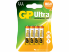 GP Ultra AAA baterie, 1.5V alkalické, 4ks