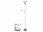 Platinet PFLF066GR podlahová lampa E27 + E14, šedá