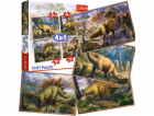 Puzzle 4v1 Zajímaví dinosauři