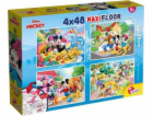 Lisciani Puzzle Supermaxi 4x48 Mickey Mouse