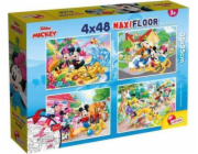 Lisciani Puzzle Supermaxi 4x48 Mickey Mouse