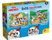 Lisciani Puzzle Supermaxi 2x12 Mickey Mouse