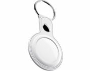 KeyBudz KeyBudz AirTag Keyring - ochranné kožené pouzdro pro AirTag 2-balení (bílé)